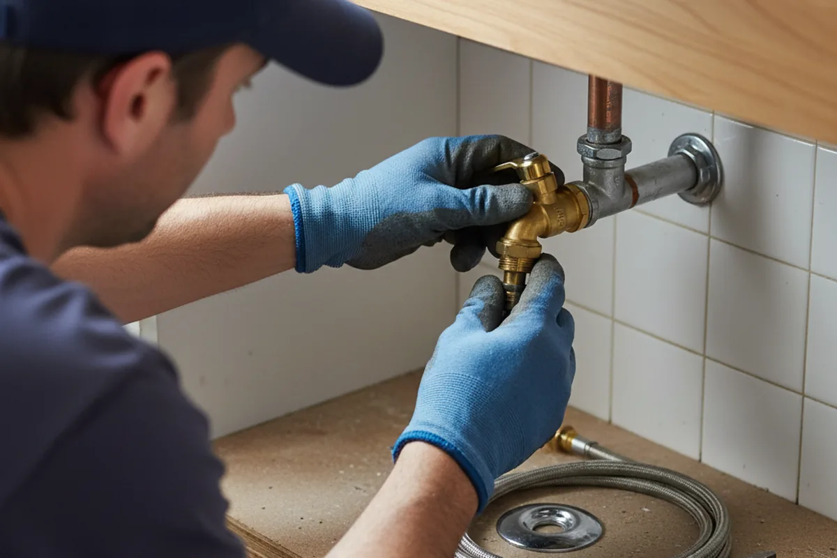 Shutoff valve and fitting work during Faucet and Fixture Repair in Yucaipa
